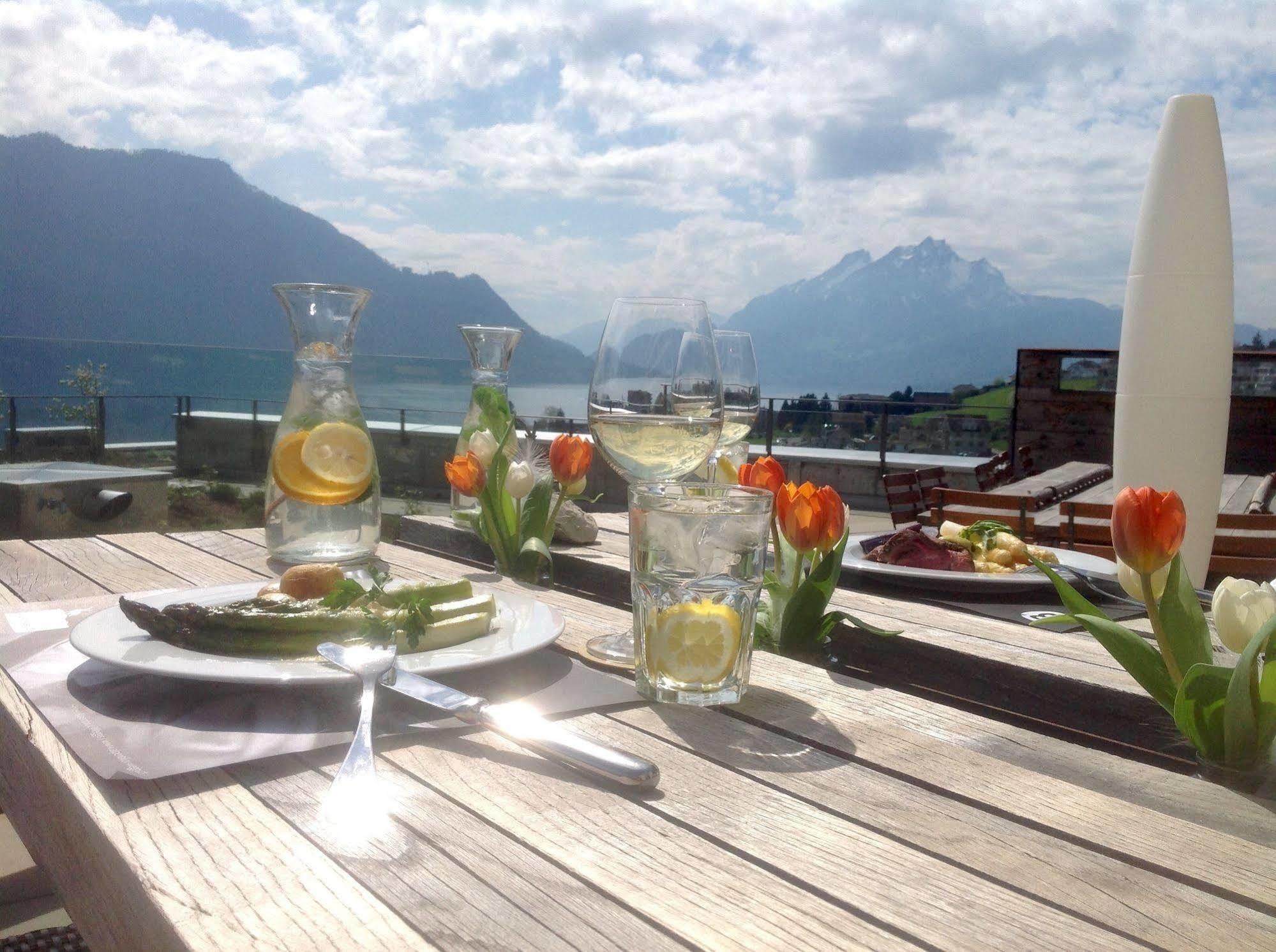 Alpenblick Weggis - Panorama & Alpen Chic Hotel Exterior photo